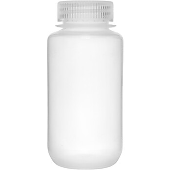 Reagent Bottle, 250ml, Wide Mouth with Screw Cap, Polypropylene, Translucent