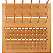 Wooden Draining Rack, Mountable, Accommodates 90 Pieces of Labware