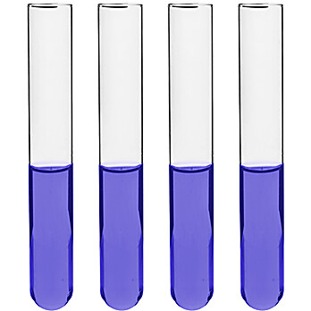 Test Tubes, 7ml, Rimless, 4" Tall, 0.5" Dia., PK/48