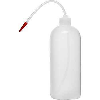 Wash Bottle, 1000ml, Polyethylene, Translucent, Screw Cap with Flexible Delivery Tube