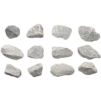 Coarse White Marble, Raw Metamorphic Rock Specimens, Approx. 1", PK12