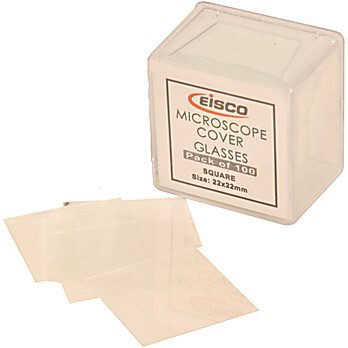 Cover Slips, 22 x 22 mm, PK/100