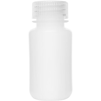 Reagent Bottle, 60mL, Wide Mouth with Screw Cap, HDPE