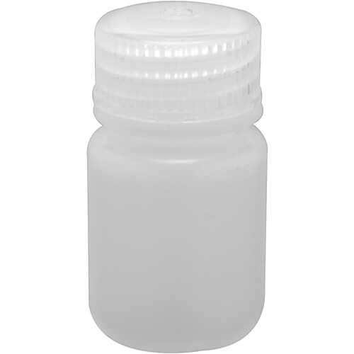 Reagent Bottle, 30mL, Wide Mouth with Screw Cap, HDPE