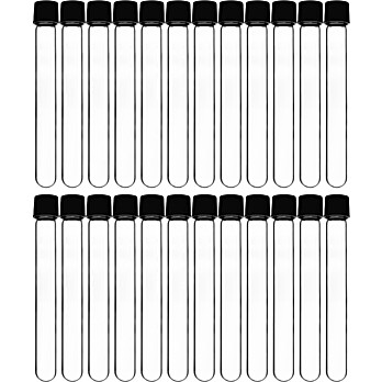 Culture Tubes with Screw Cap, 15ml,  4.9" x 0.6", Round Bottom, PK/24