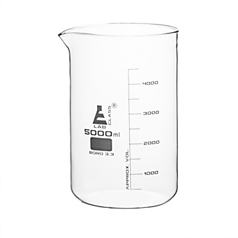 Glass Beaker, Low Form, 5000ml