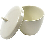 Porcelain Crucible with Lid, Tall Form, 40mL
