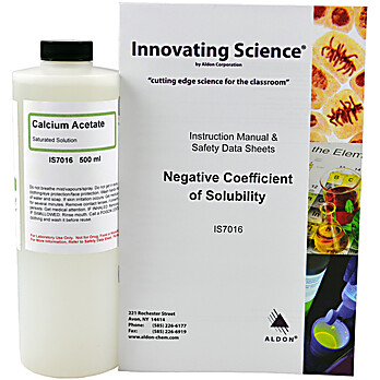Kit Negative Coefficient Of Solub- Ility Chemical Demo