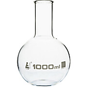 Corning Pyrex Borosilicate Glass Flat Bottom Boiling Flask, 250mL