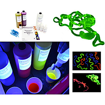 Kit Polymers - Making Fluorescent Worms Chemistry Demonstration