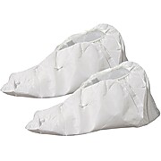 Critical Cover AquaTrak Shoe Covers, Fluid Impervious, Seamless Sole, Serged Seams, White, (XL, 2XL, Universal)