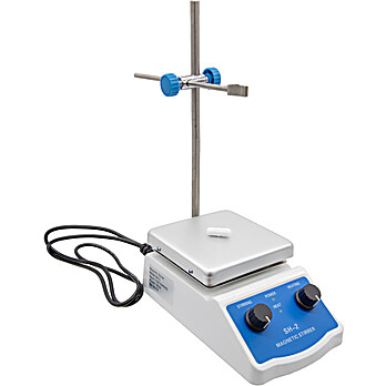 Hot Plate or Heating Mantle with Magnetic Stirrer and Support Arm.