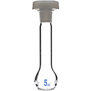 Eisco Class A Volumetric Flask 2000mL - Borosilicate Glass, Polyethylene Stopper, QR Calibration Certificate