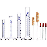 9pc Glass Graduated Cylinder Set - Class B