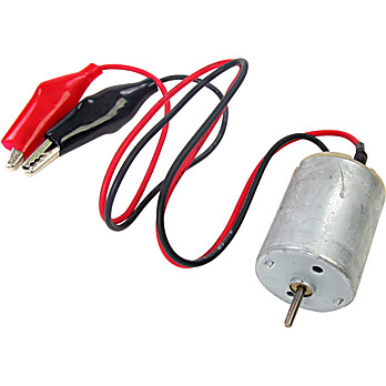 DC Motor with Leads and Alligator Clips