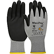 Anti-Static Seamless Knit Nylon Glove with Nitrile Coated MicroFoam Grip on Palm & Fingers - Touchscreen Compatible