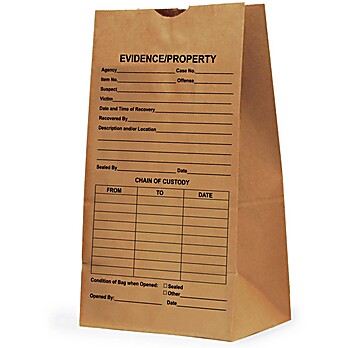 Printed Paper Evidence Bags