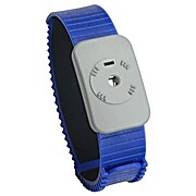Dual Conductor Thermoplastic Adjustable Wristband, Blue
