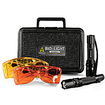 Bio Light 455nm & 365nm Forensic Light Source Kit