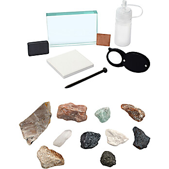 Mineral ID Test Kit with 9 Specimens
