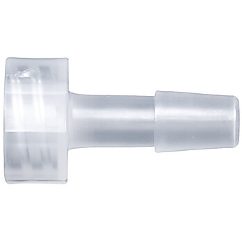 Cole-Parmer® Cleanroom Large-Bore Male Luer to Hose Barb Fittings, Straight Adapter, Animal-Derivative-Free Polypropylene