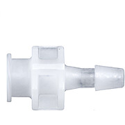 Cole-Parmer® Cleanroom Large-Bore Female Luer to Hose Barb Fittings, Straight Adapter, Natural Kynar®