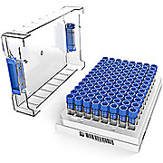 SBS Format Screw Top Minitubes with Blue Caps