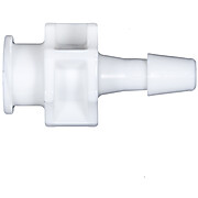 Cole-Parmer® Cleanroom Large-Bore Female Luer to Hose Barb Fittings, Straight Adapter, Medical Nylon