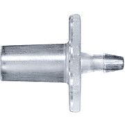 Cole-Parmer® Cleanroom Male Slip Luer to Barb Fittings, Straight Adapter, CrystalVu™
