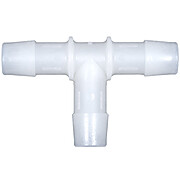 Cole-Parmer® Cleanroom Hose Barb Fittings, Tee Union, Natural Kynar®