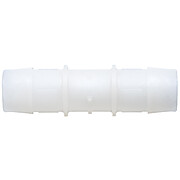 Cole-Parmer® Cleanroom Hose Barb Fittings, Straight Union, Natural Kynar®