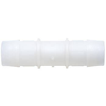 Cole-Parmer® Cleanroom Hose Barb Fittings, Straight Union, Natural Kynar®
