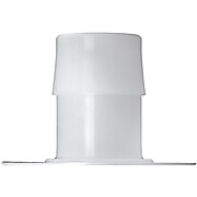 Cole-Parmer® Cleanroom Port Disk Hose Barb Fittings, Flat Plate, Natural Kynar® Flex