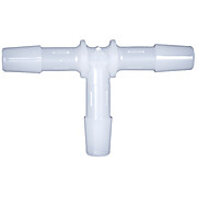 Cole-Parmer® Cleanroom Hose Barb Fittings, Tee Union, High-Density Polyethylene