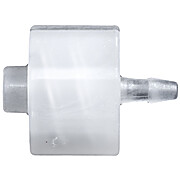 Cole-Parmer® Cleanroom Male Luer to Hose Barb Fittings, Straight Adapter, Natural Kynar®