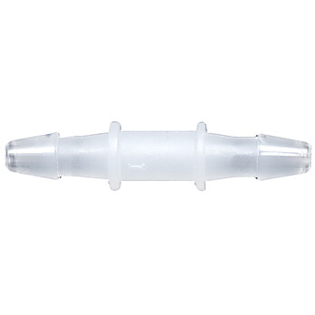 Cole-Parmer® Cleanroom Hose Barb Fittings, Straight Union, Natural Nylon