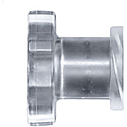 Cole-Parmer® Cleanroom Female Luer Plugs, Straight Adapter
