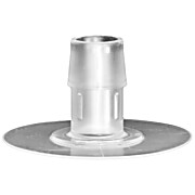 Cole-Parmer® Cleanroom Port Disk Hose Barb Fittings, Mini Dome, Engage™ 8402