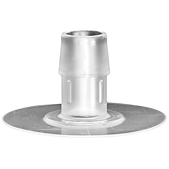 Cole-Parmer® Cleanroom Port Disk Hose Barb Fittings, Mini Dome, Engage™ 8402