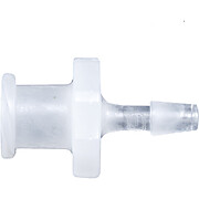 Cole-Parmer® Cleanroom Female Luer to Hose Barb Fittings, Straight Adapter, Natural Kynar®