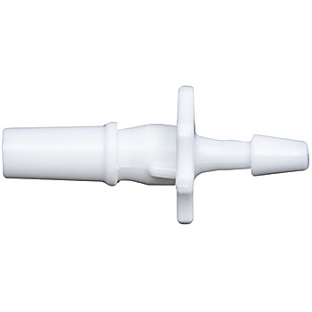 Cole-Parmer® Cleanroom Stationary Male Luer Lock to Barb Fittings, Straight Adapter, Medical Nylon