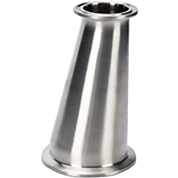 Cole-Parmer® Sanitary Clamp Fittings, Straight Eccentric Reducer, 316 Stainless Steel