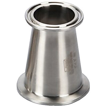 Cole-Parmer® Sanitary Clamp Fittings, Straight Concentric Reducer, 316 Stainless Steel