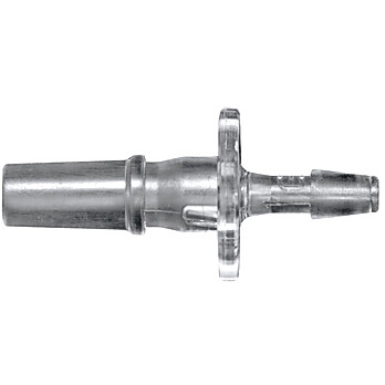 Cole-Parmer® Cleanroom Stationary Male Luer Lock to Barb Fittings, Straight Adapter, Animal-Derivative-Free Polypropylene