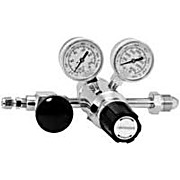 Dual-Stage Ultra-High Purity Chrome-Plated Brass Gas Regulators with CGA Fittings