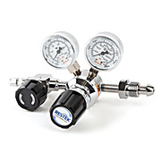 Single-Stage Ultra-High Purity Chrome-Plated Brass Gas Regulators with CGA Fittings