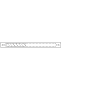 4.0mm ID Cyclo Double Taper Inlet Liner for Agilent GCs, equipped with split/splitless inlets