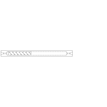 4.0mm ID Cyclo Double Taper Inlet Liner for Agilent GCs, equipped with split/splitless inlets