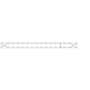 4.0mm ID Double Taper Inlet Liner for PerkinElmer Auto SYS and Clarus GCs, equipped with split/splitless inlets