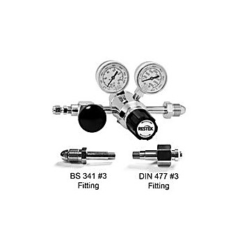 Dual-Stage Ultra-High Purity Stainless Steel Gas Regulators with International Fittings